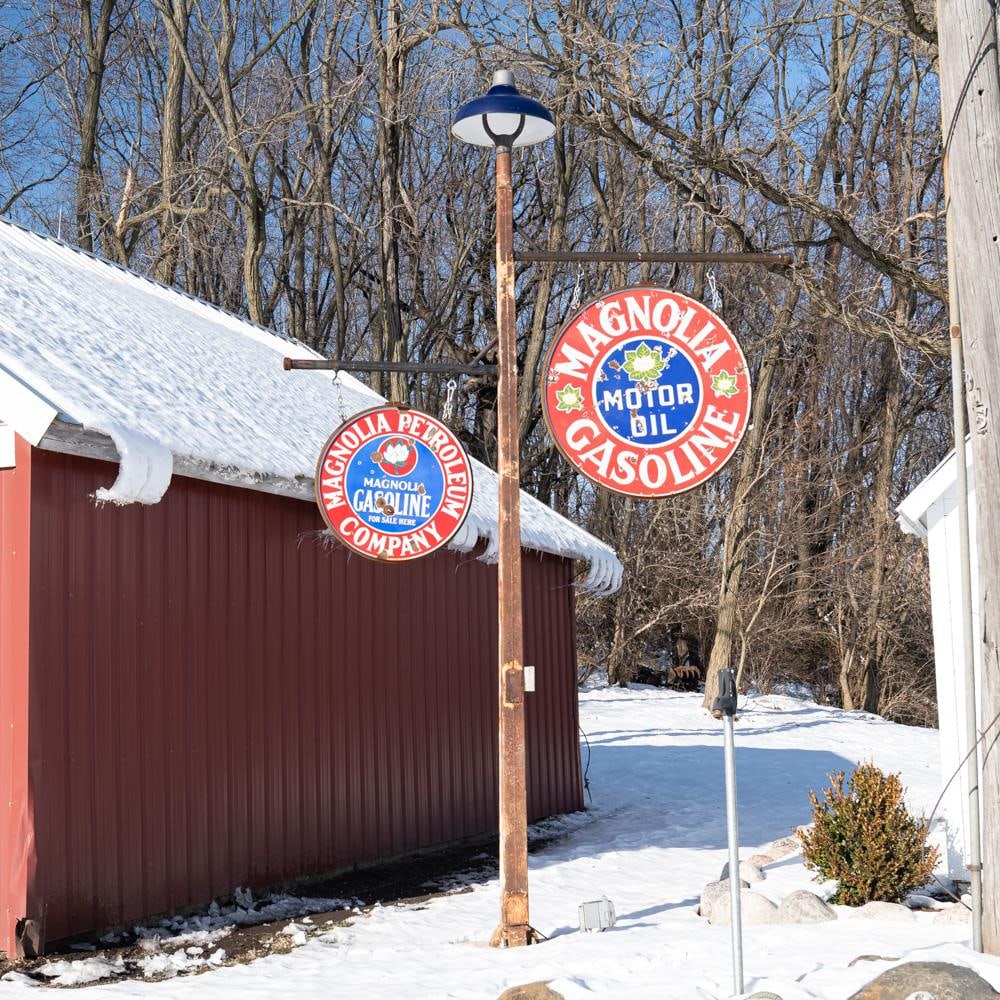 42" Magnolia Gas Motor Oil DSP Advertising Sign - 4