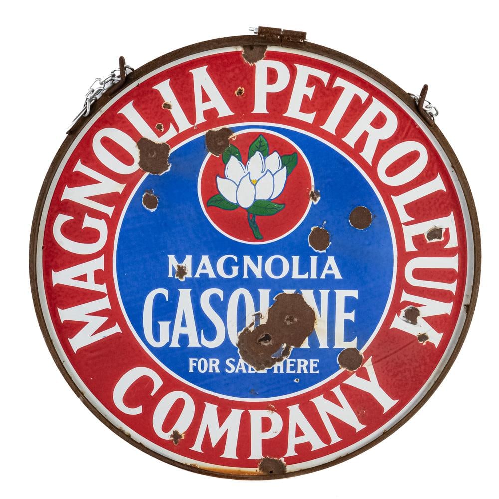 30" Magnolia Gas Motor Oil DSP Advertising Sign - 6