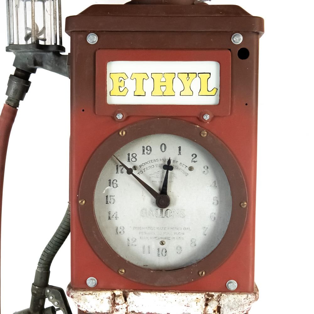 Bowser Exacto Clock Face Gas Pump - 6