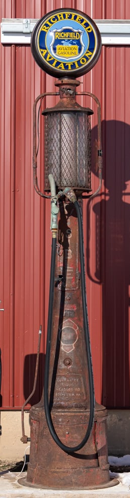 Fry "Mae West" 5 Gallon Visable Gas Pump - 2