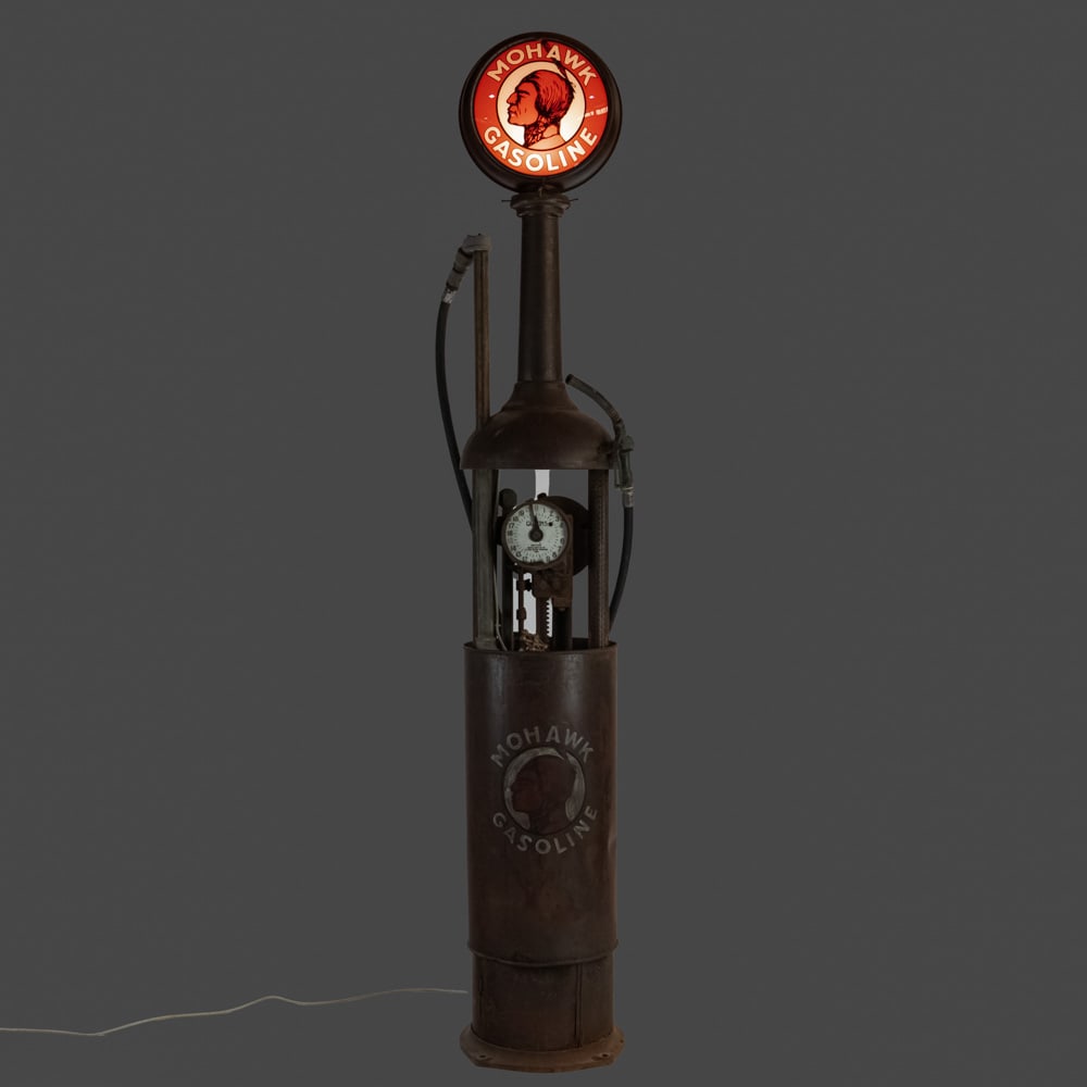 Wayne 280 Pre Visable Clock Face Gas Pump & Globe - 2