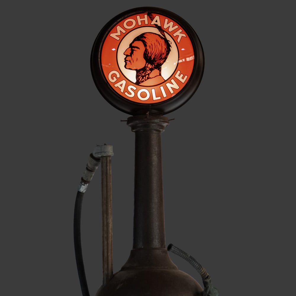 Wayne 280 Pre Visable Clock Face Gas Pump & Globe - 3