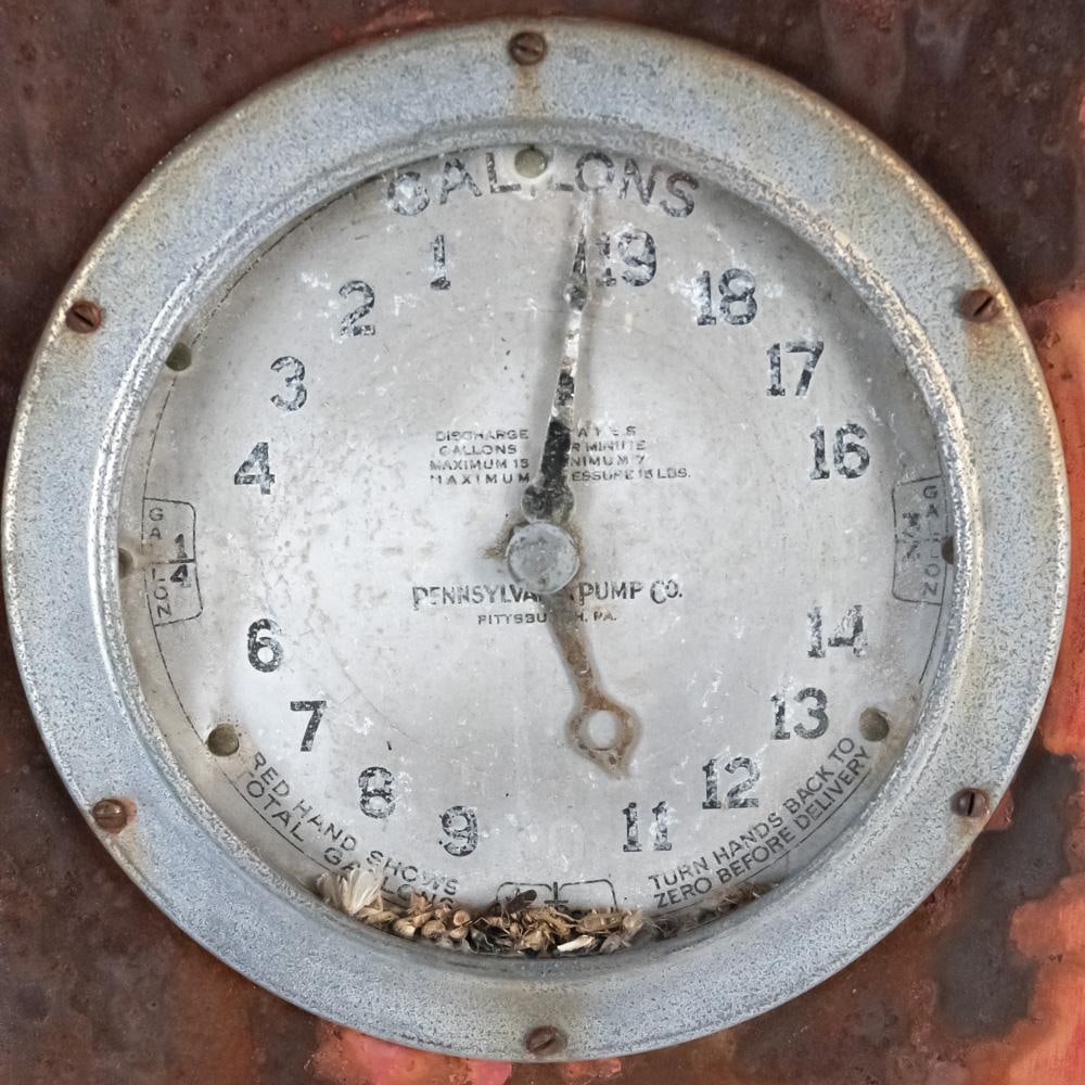 Pennsylvania Pump Co. Clock Face Gas Pump - 11