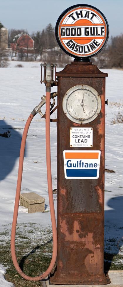 Pennsylvania Pump Co. Clock Face Gas Pump - 12