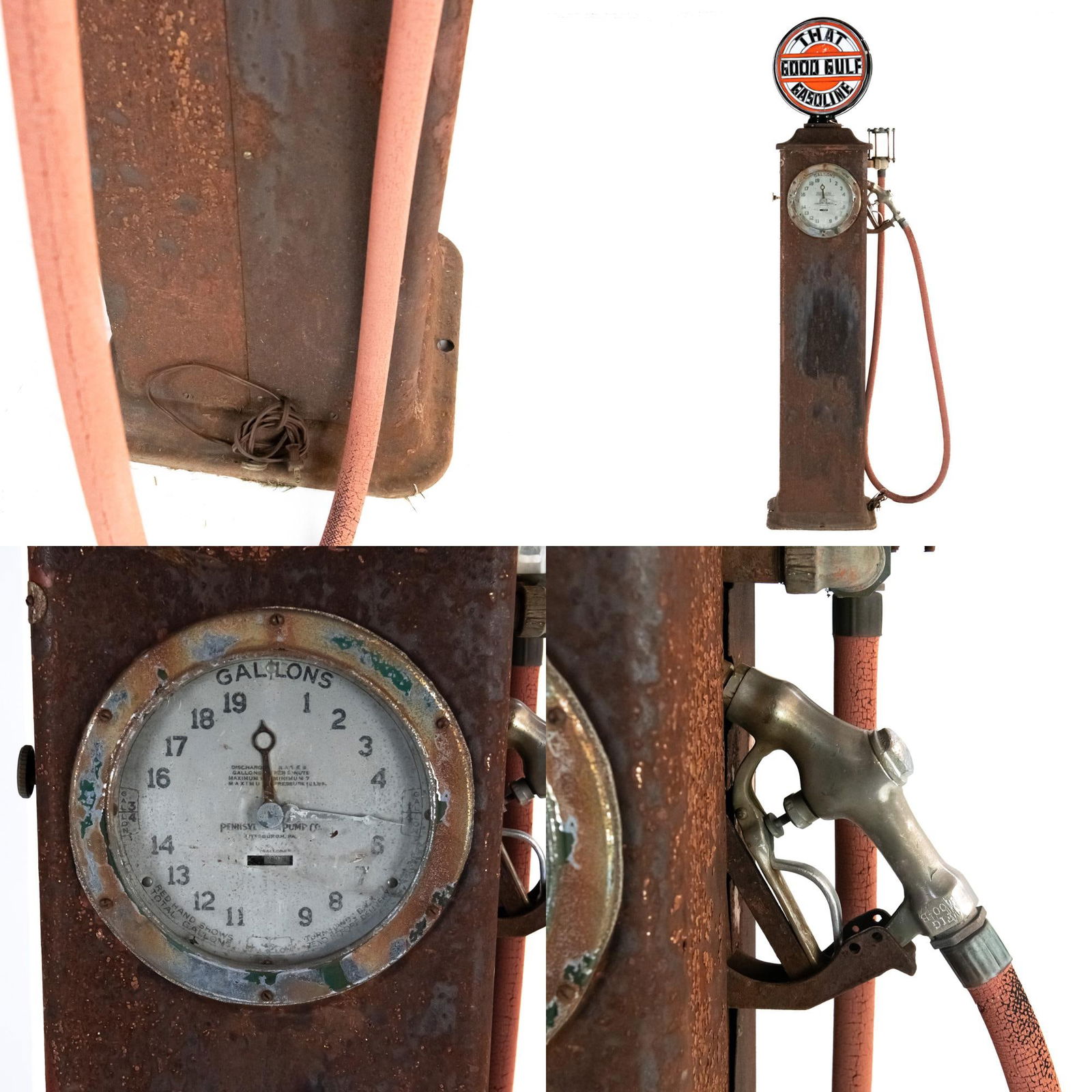 Pennsylvania Pump Co. Clock Face Gas Pump - 17