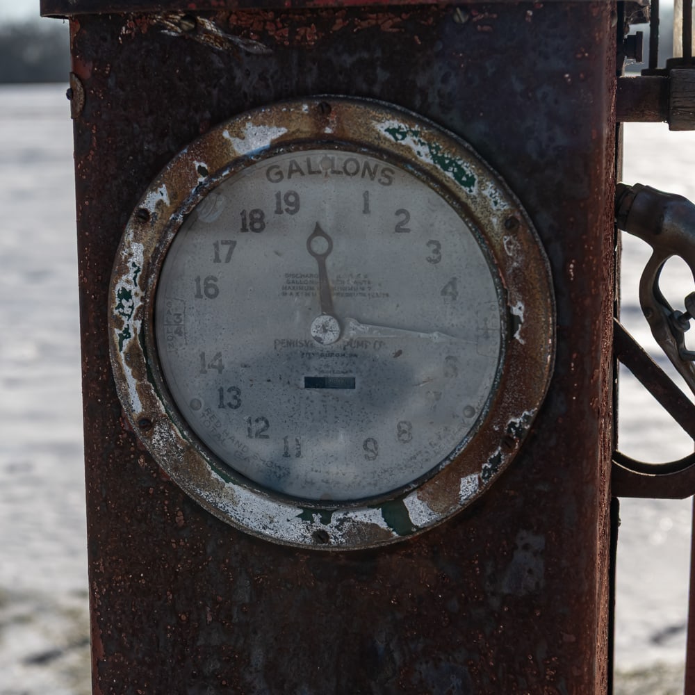 Pennsylvania Pump Co. Clock Face Gas Pump - 5