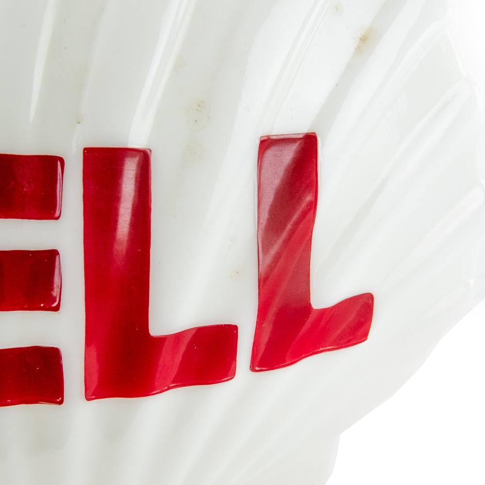 19" SHELL "Clamshell" Advertising Gas Globe - 2