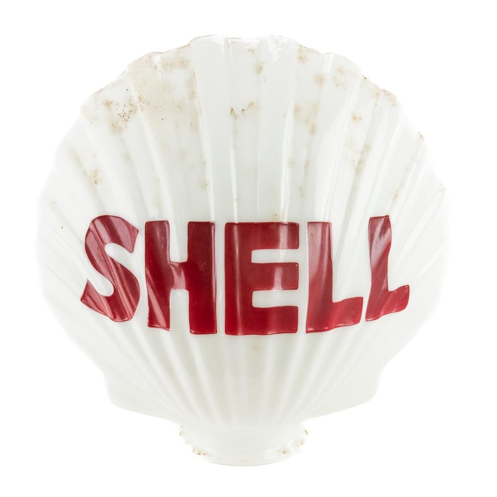 19" SHELL "Clamshell" Advertising Gas Globe - 5