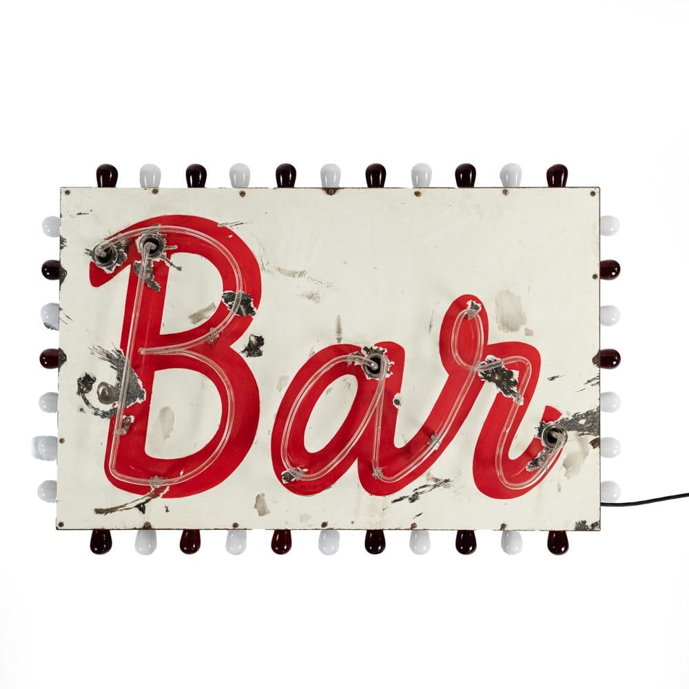 49" Bar SSP Neon Porcelain Advertising Sign - 5