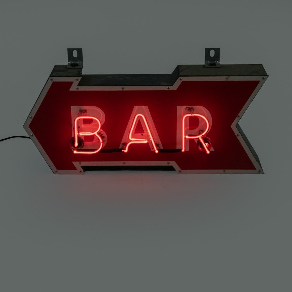 Classic "Bar" Neon Arrow Advertising Sign (1 of 5)