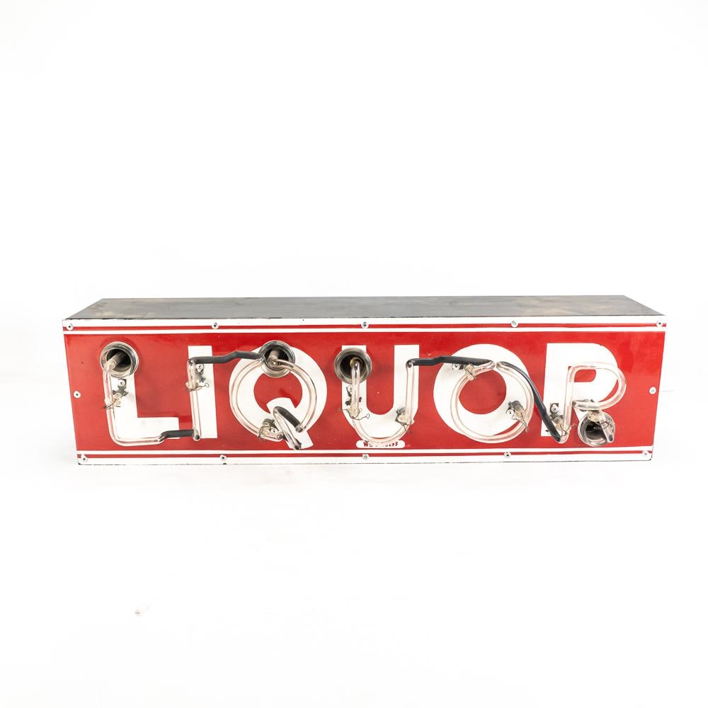 32" Wm J. Rueff "Liquor" NEON Advertising Sign - 5