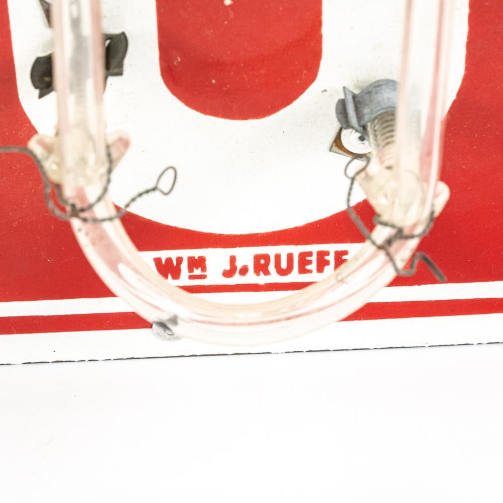 32" Wm J. Rueff "Liquor" NEON Advertising Sign - 8