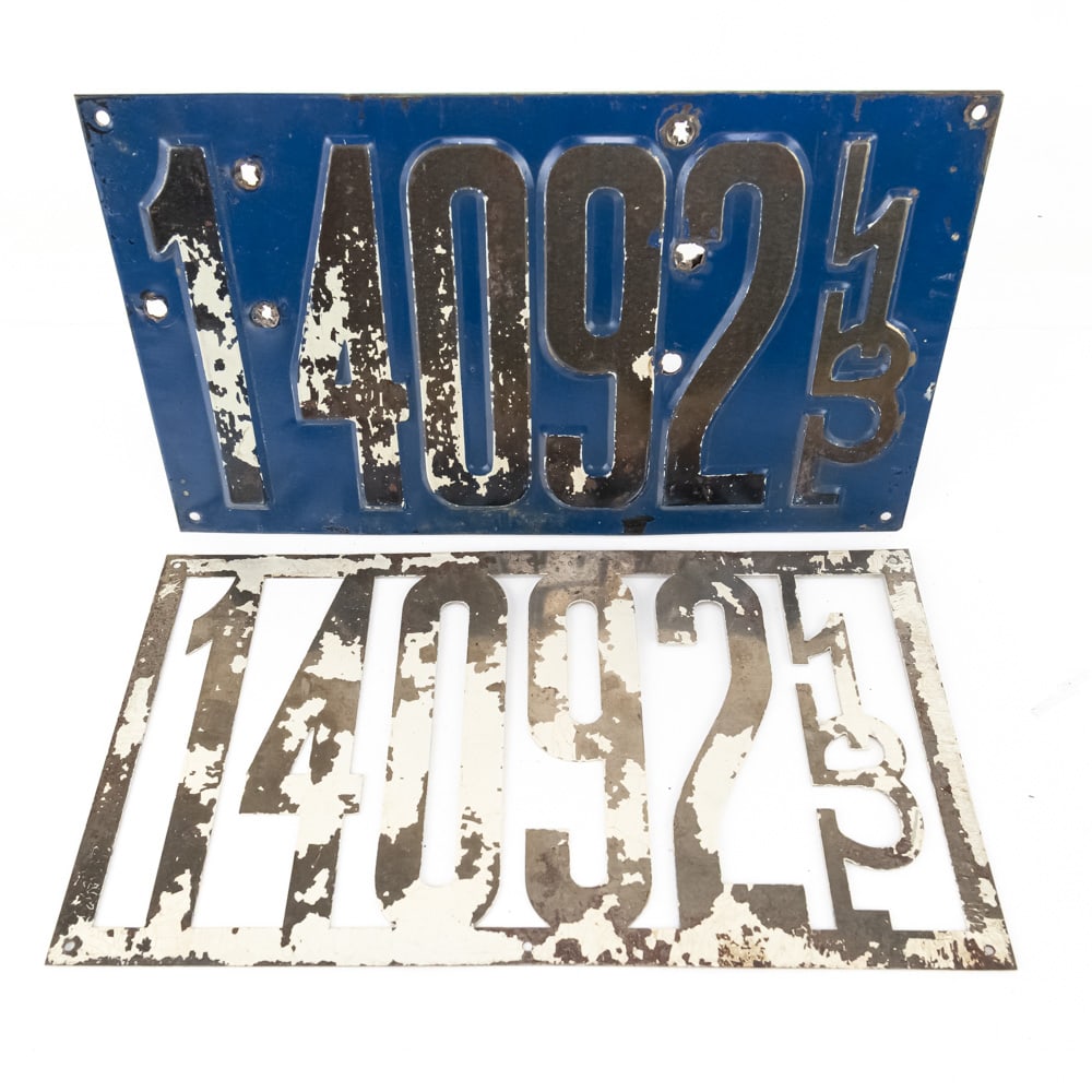 Illinois 1913 License Plate Pair (1 of 7)