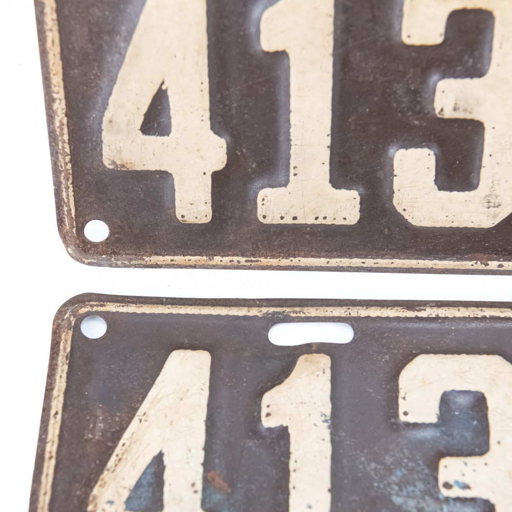 Illinois 1925 License Plate Pair - 2
