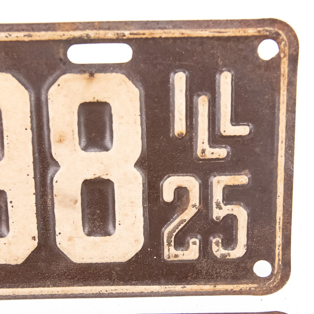 Illinois 1925 License Plate Pair - 4