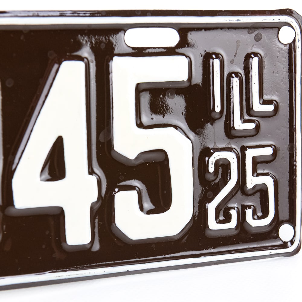 Illinois 1925License Plate - 3