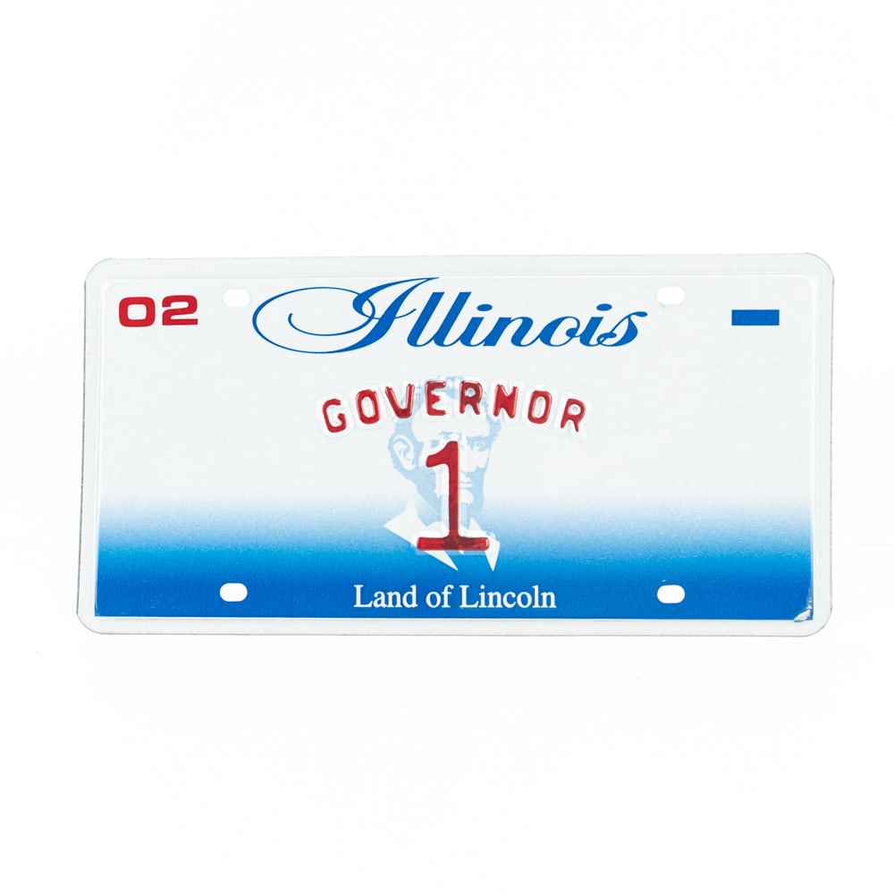 Illinois 2002 Governor License Plate: # 1 Governor license plate in unused condition. See pics. This plate was the personal license plate of George Ryan of Illinois who served as Illinois State Rep. including Speaker of the House, Lt. Gov
