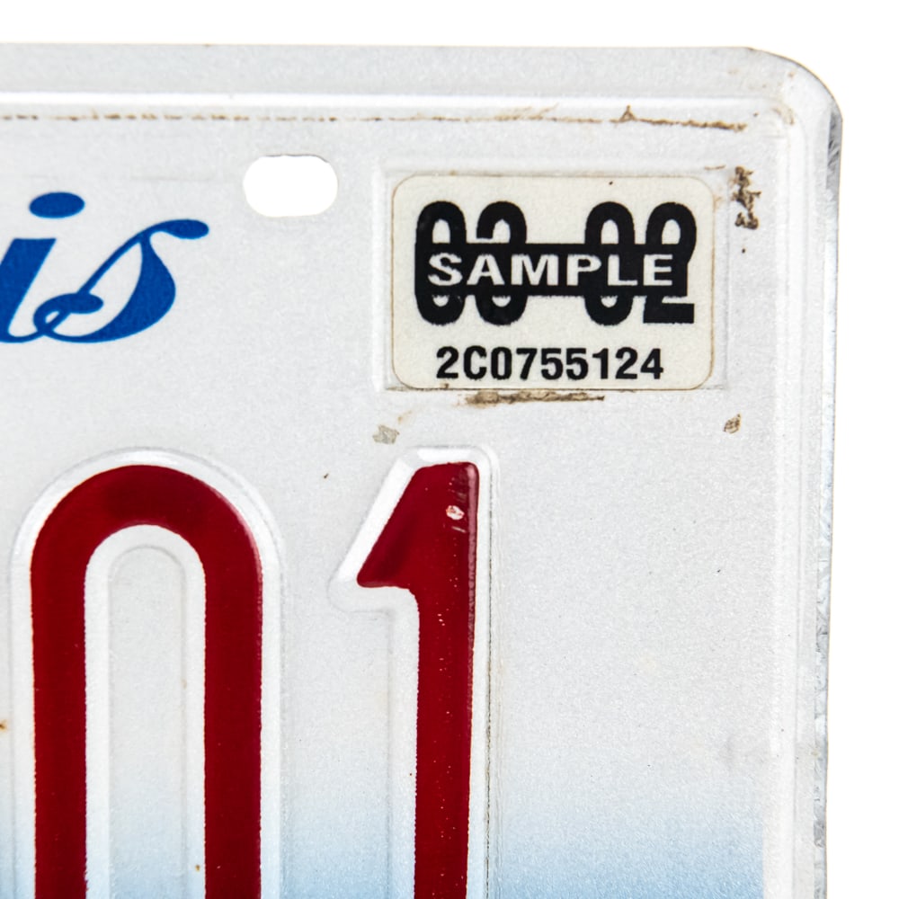 Illinois 2001 Sample License Plate - 2