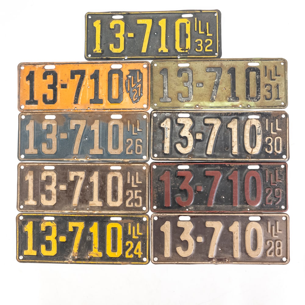 Illinois 1924-32 License Plate Run (1 of 7)
