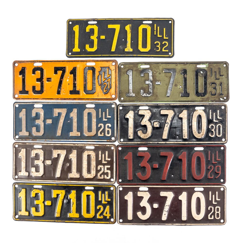 Illinois 1924-32 License Plate Run (1 of 7)
