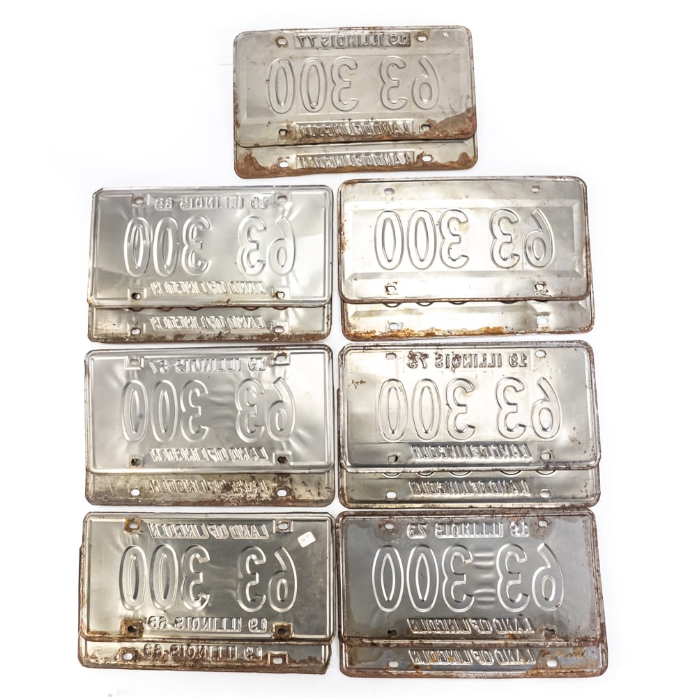 Illinois 1966-77 Partial Plate Run - 9