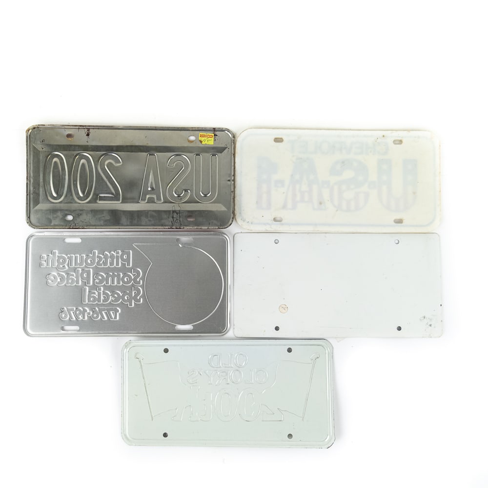 5 Bicentennial License Plates - 5