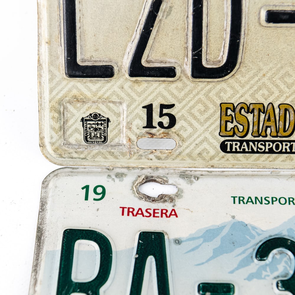 2 Mexico License Plates - 2