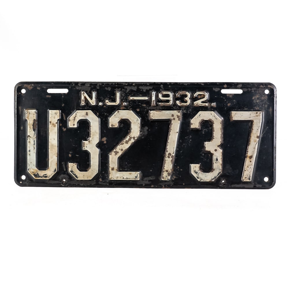 New Jersey 1932 License Plate (1 of 3)