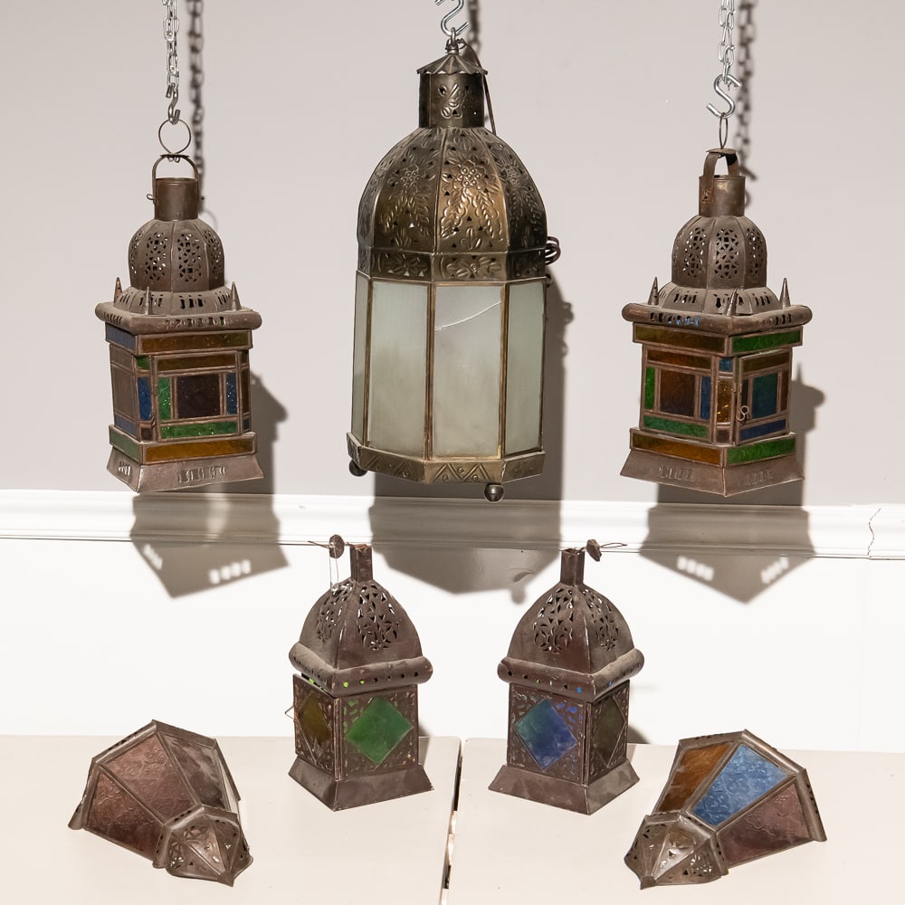 Assorted Moorish Style Filigree Lanterns (7) (1 of 3)