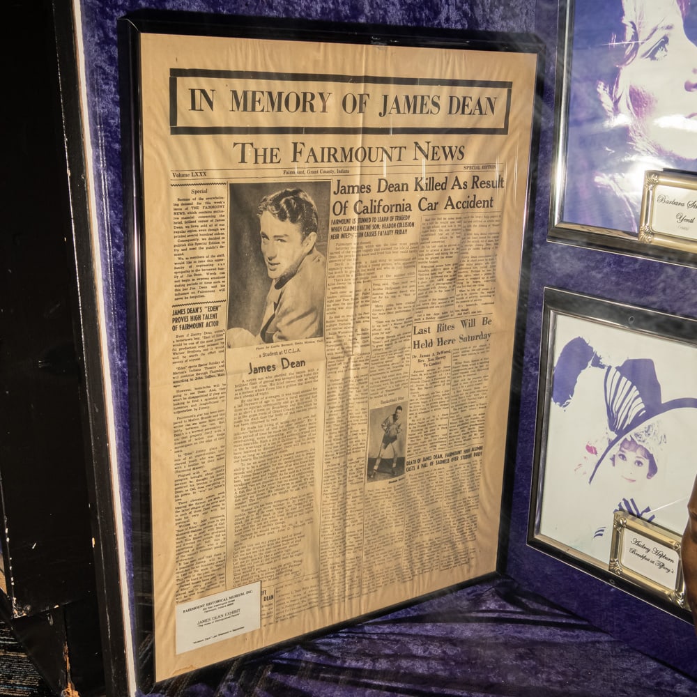 James Dean Fairmount News Spec Ed Reprint Oct '55: This is a reprint of the "Special Edition" of The Fairmount News from October 1955, headlined "James Dean Killed As Result Of California Car Accident." From Dean?s own hometown of Fairmount, Indiana,