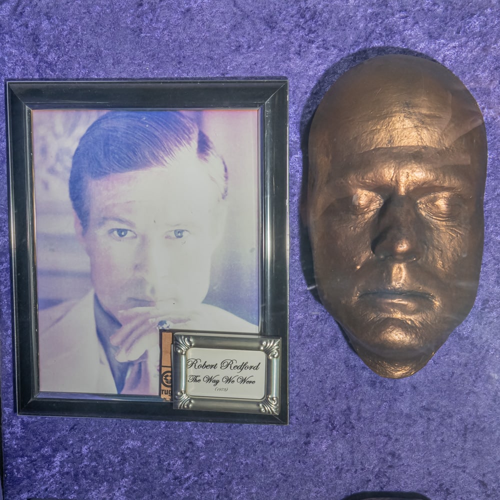 Robert Redford Life Mask for The Way We Were: "Life is too serious to be taken seriously" Life mask of Robert Redford for the 1973 movie, The Way We Were. In good condition. Comes with an 8 X 10 framed photo of Redford. Life masks are created