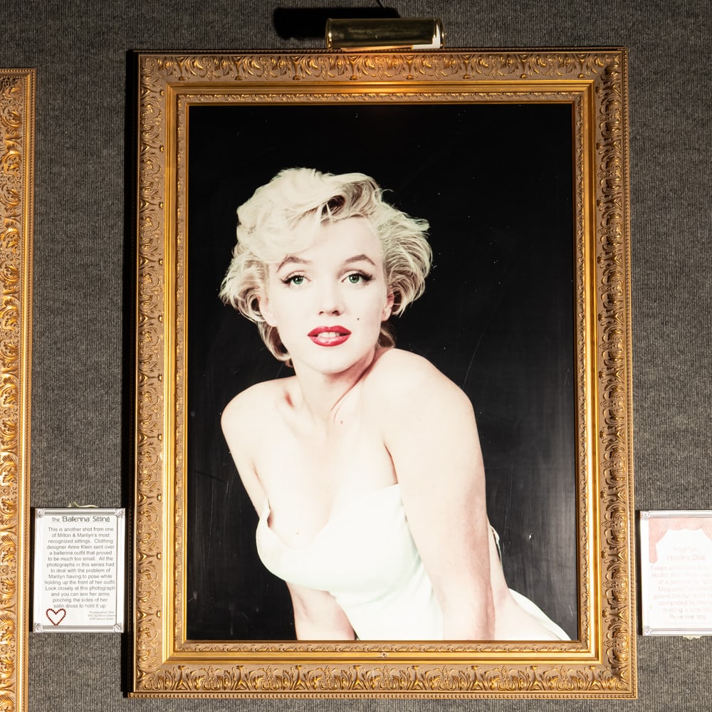 Milton Greene Marilyn Monroe Ballerina Photograph: Photographed by Milton Greene from the 1954 "Ballerina" sitting in Greene's New York studio. In good condition. Framed with light. Measures 30"x38"x2". Buyer responsible for removal. From the Hollywoo