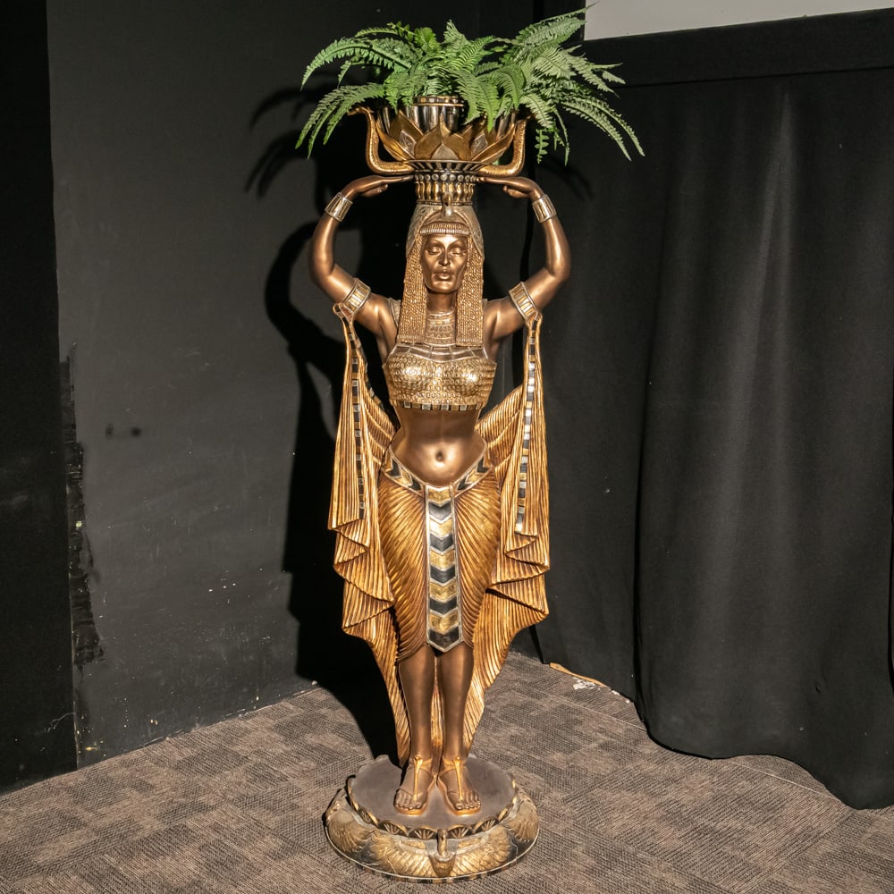 Egyptian Lady Statue/Planter (1 of 4)
