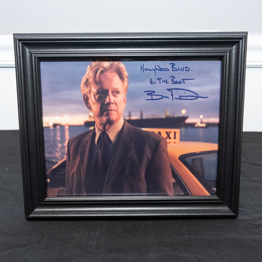 Framed Signed Ozark Ben Davis Taxi Photo 8x10: This is a powerful piece of television history for fans of the critically acclaimed Netflix series Ozark. The 8"x10" color photograph features actor Tom Pelphrey in his career-defining role as Ben Dav
