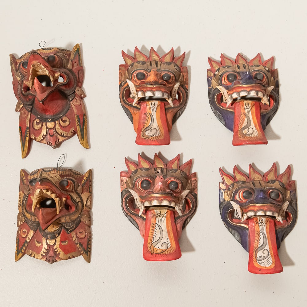 Hand-Painted Balinese Garuda Wooden Masks (6) (1 of 4)