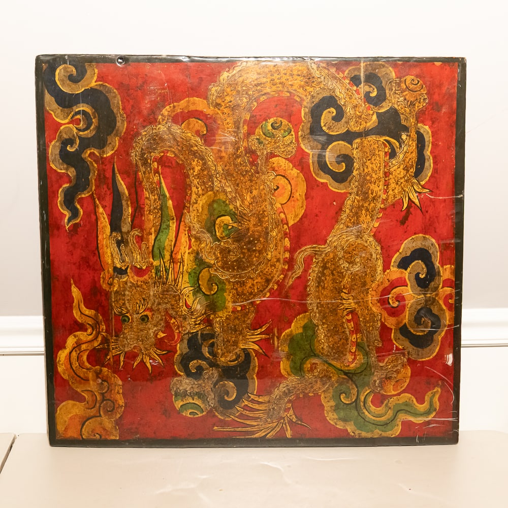 Vintage Chinoiserie Dragon Table Top (1 of 4)