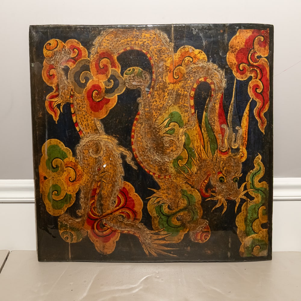 Vintage Chinoiserie Dragon Table Top (1 of 4)