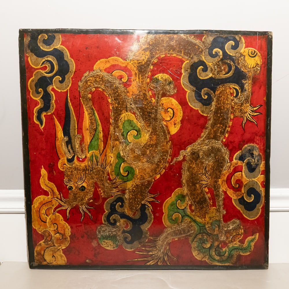 Vintage Chinoiserie Dragon Table Top (1 of 4)