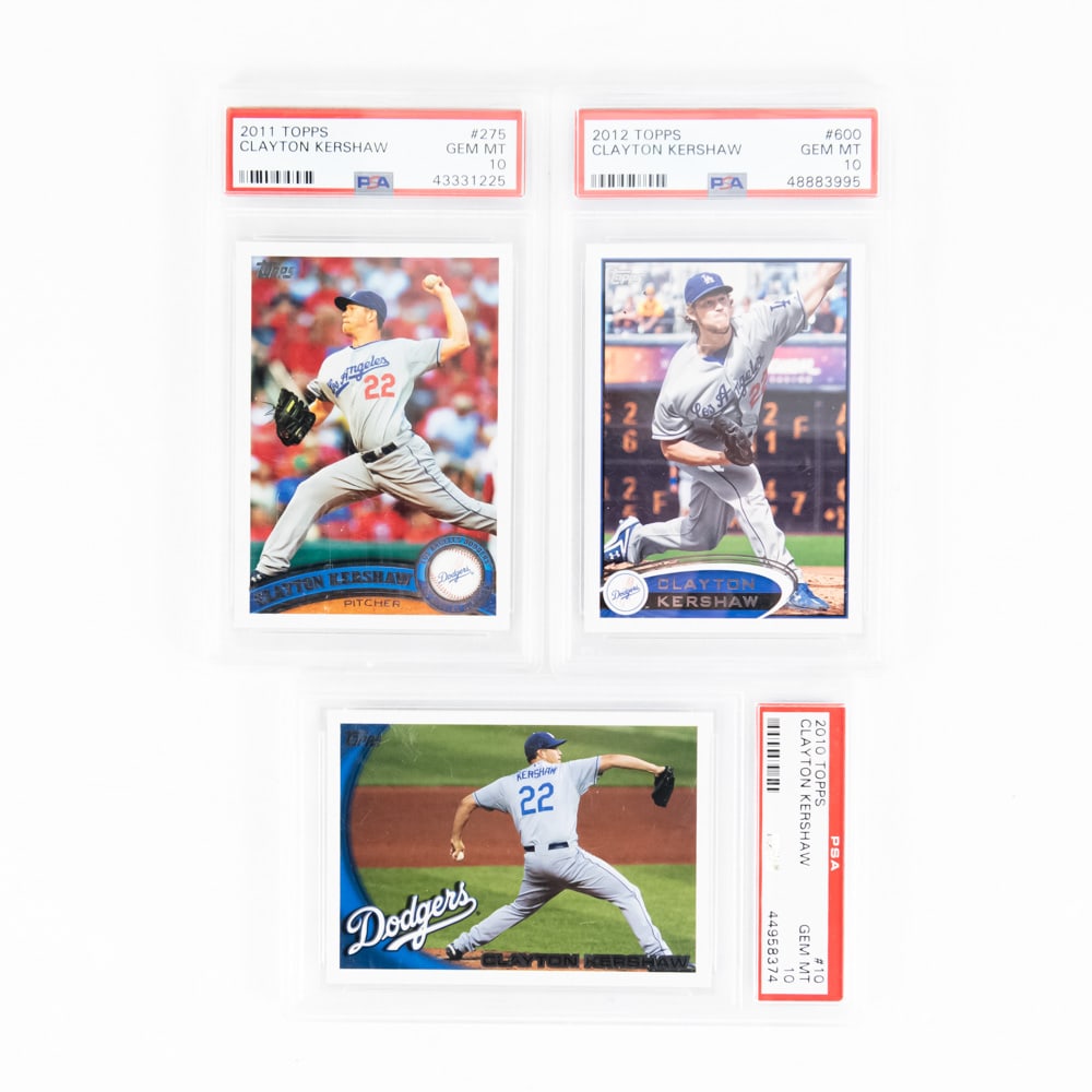 2010 2011 2012 Topps Clayton Kershaw PSA 10 (1 of 7)