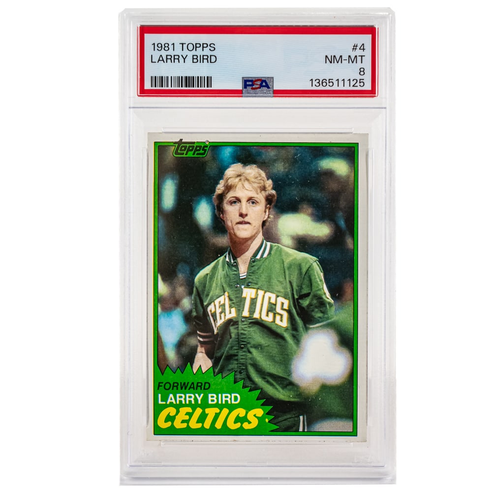 ** 1981 Topps Larry Bird #4 PSA 8 NM-MT ** (1 of 2)