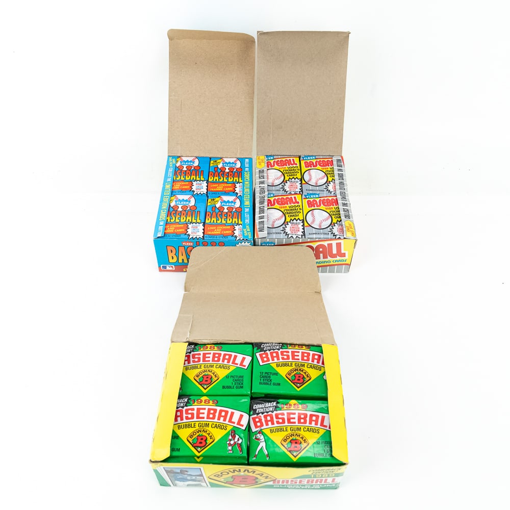 1989 Fleer 1989 Bowman & 1990 Fleer Wax Boxes (1 of 7)