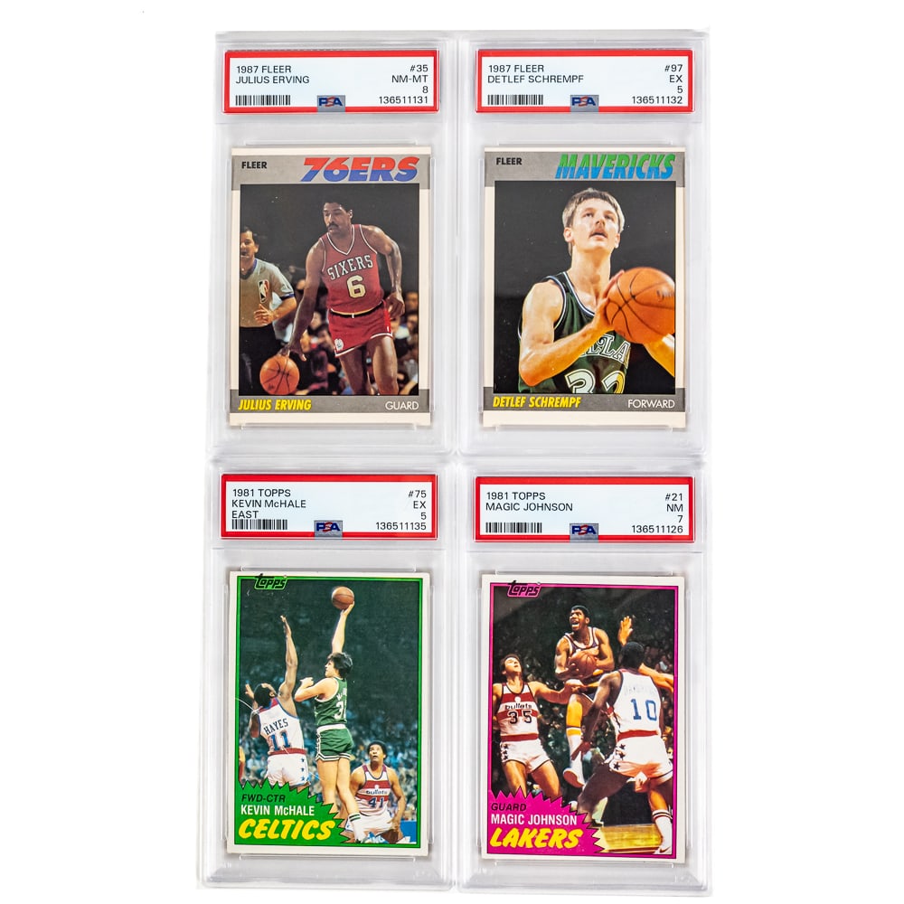 '81 Topps Magic & McHale '87 Fleer Detlef & Erving (1 of 9)