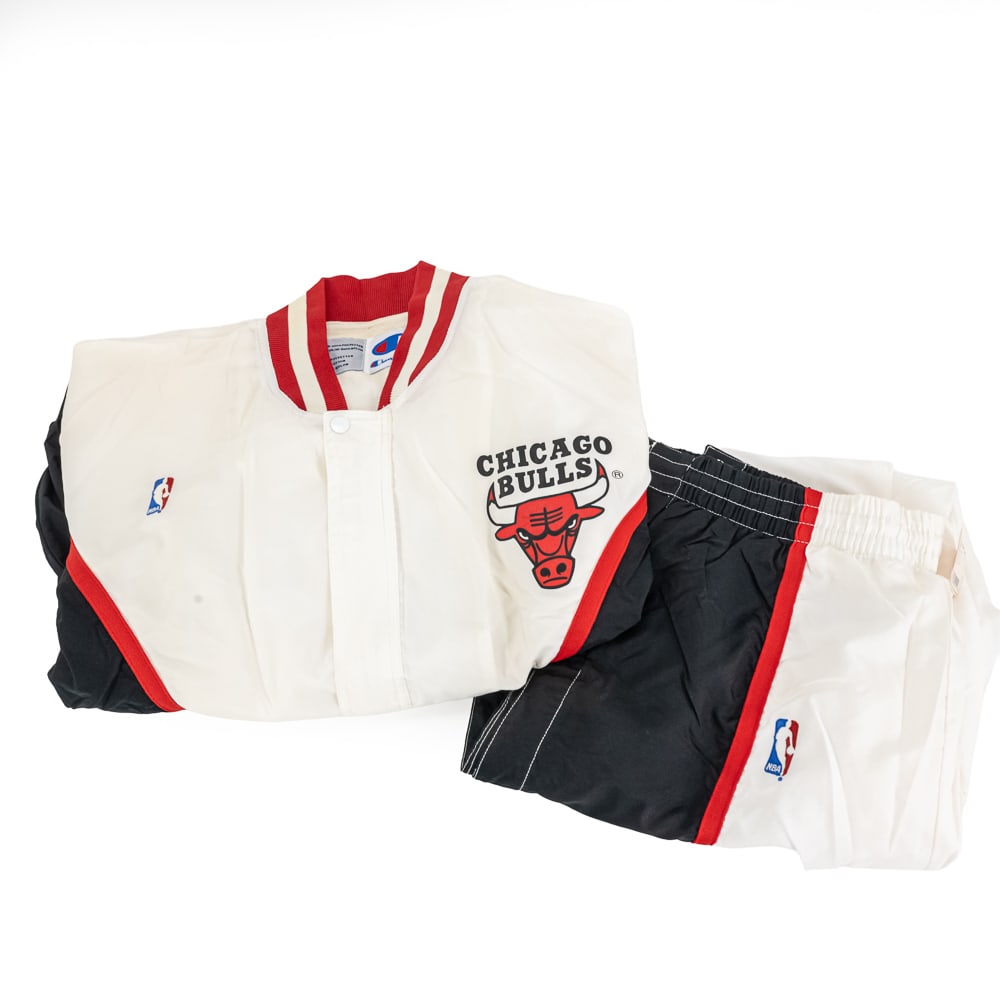 NWT 90s Chicago Bulls Champion XL Warm Up Suit (1 of 11)
