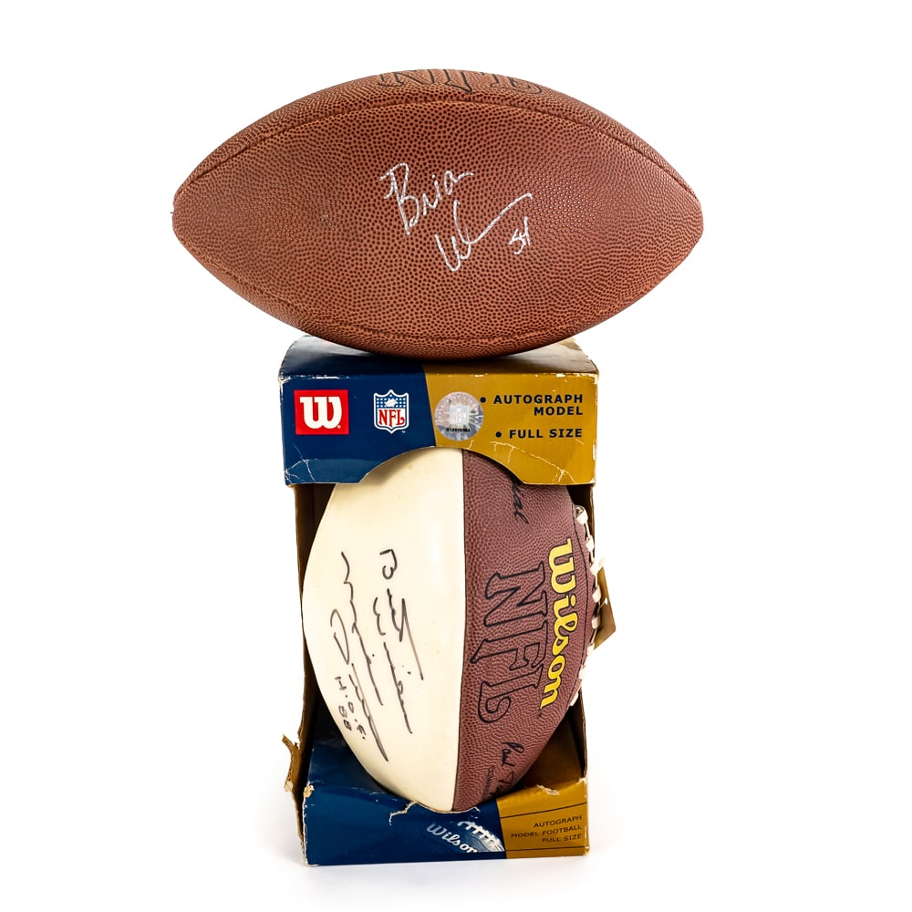Mike Ditka & Brian Urlacher Autographed Footballs (1 of 10)