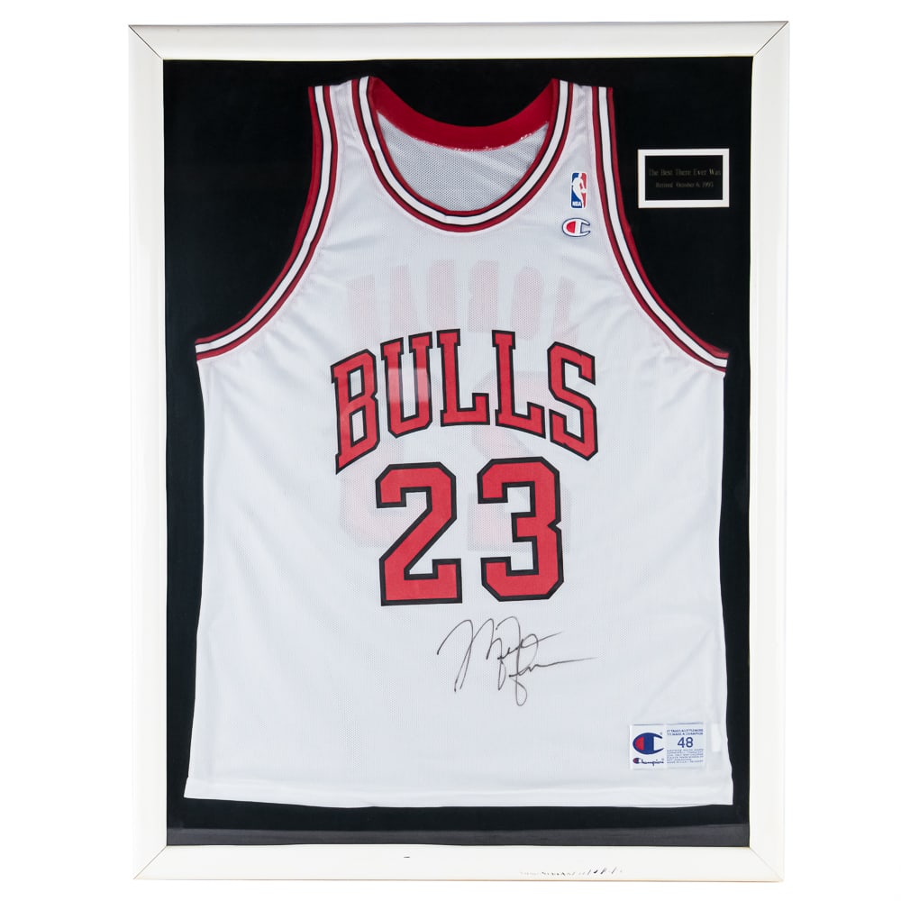 Framed Michael Jordan Autographed Bulls Jersey (1 of 4)