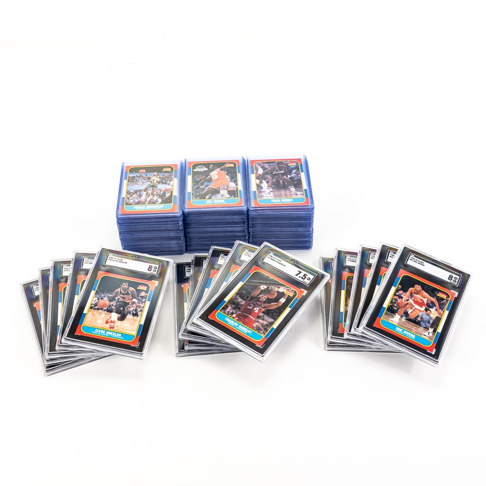 Complete 1986 NBA FLEER SET #1-132 MJ Barkley 7.5 (1 of 11)