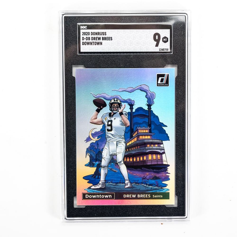 2020 D-DB Drew Brees Donruss DOWNTOWN SGC 9 MT (1 of 9)