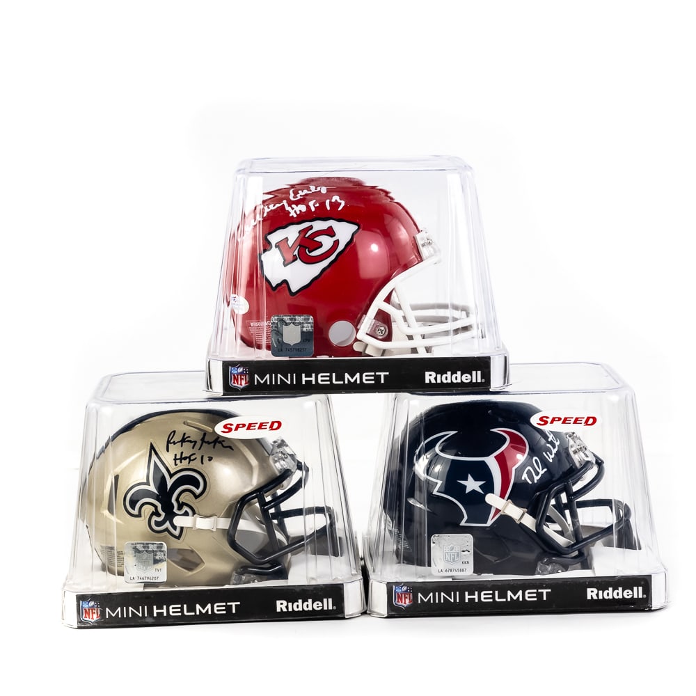 D Watson C Culp & R Jackson AUTO Mini Helmets wCOA (1 of 16)