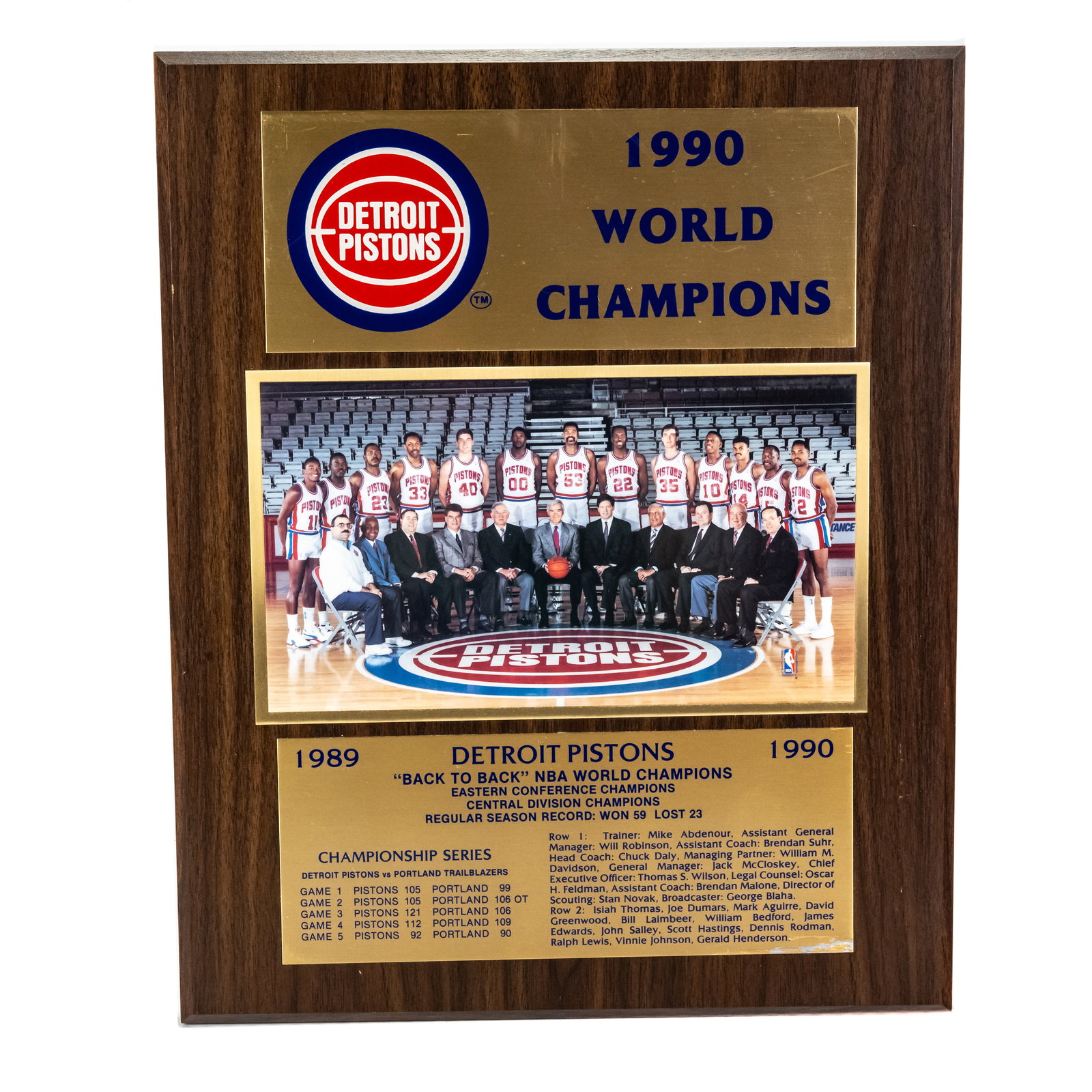 Assorted Detroit Pistons Wall Plaques & Frames - 5