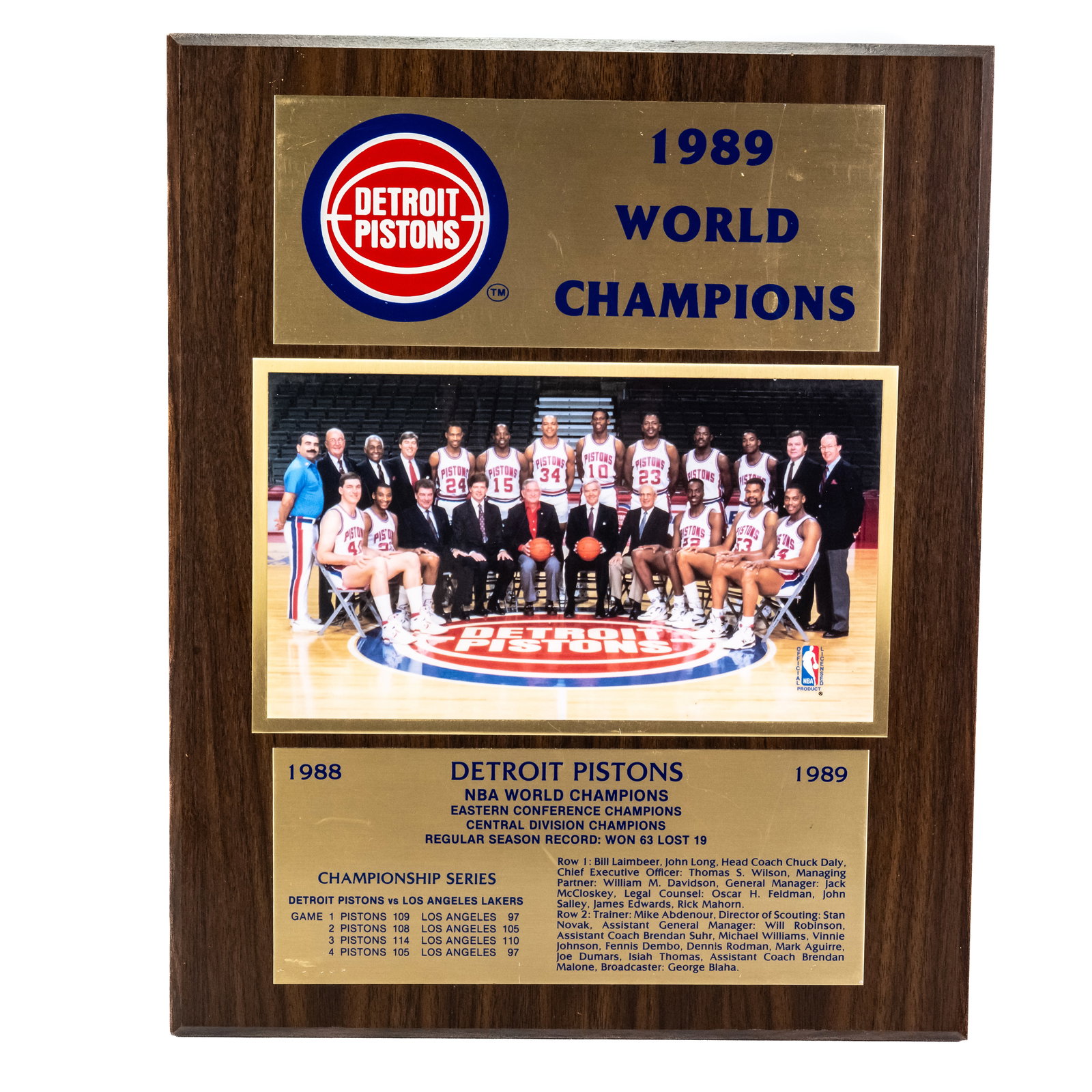 Assorted Detroit Pistons Wall Plaques & Frames - 7